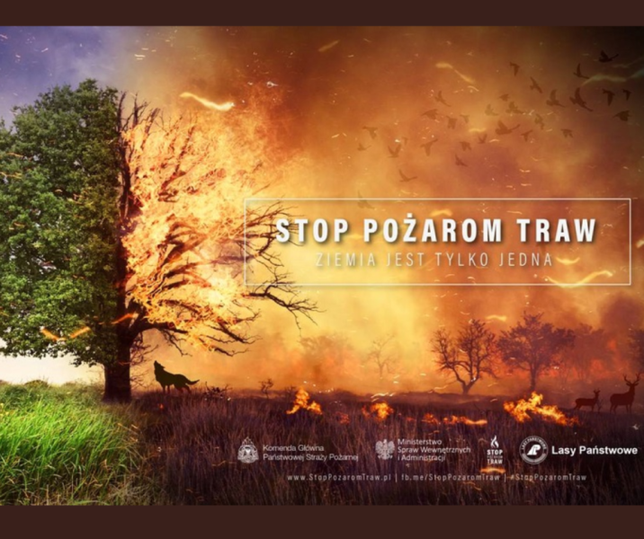 Plakat&#x20;opisujący&#x20;kampanię&#x3a;&#x20;Stop&#x20;Pożarom&#x20;Traw&#x2e;
